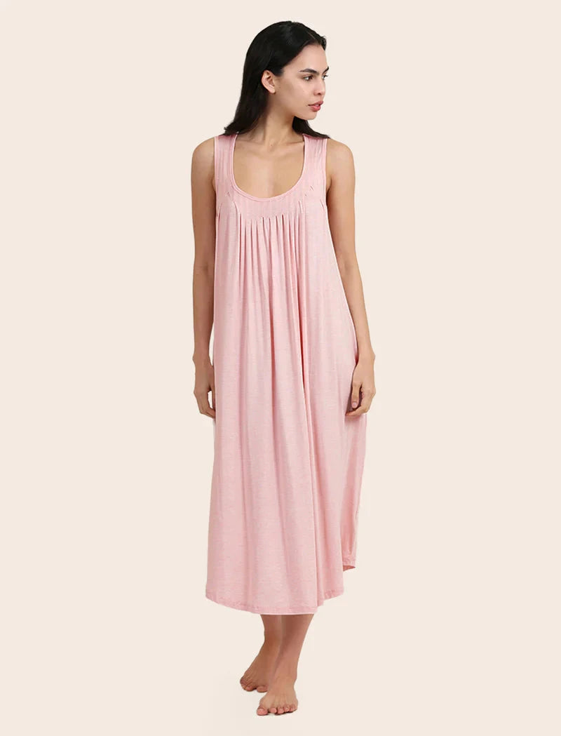 Papinelle Kate Modal Soft Pleat Front Maxi Nightie Sleepwear Papinelle 