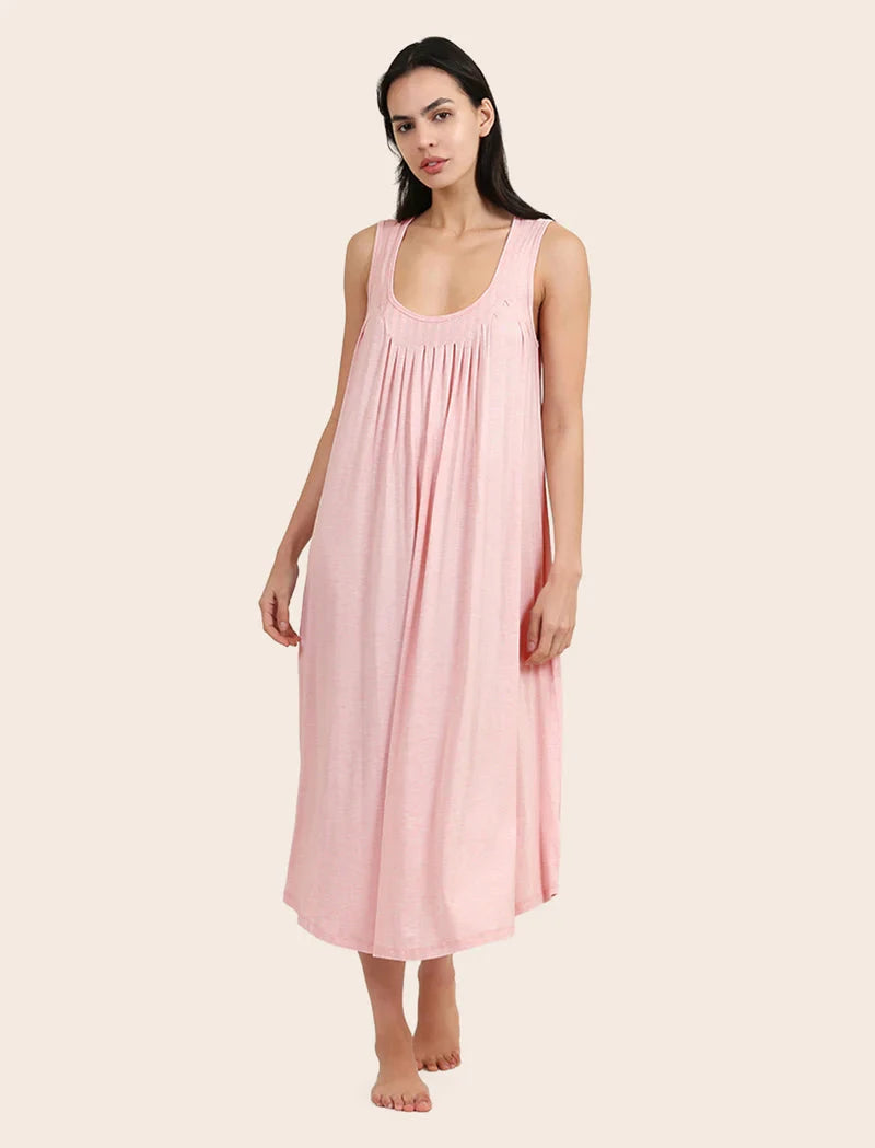Papinelle Kate Modal Soft Pleat Front Maxi Nightie Sleepwear Papinelle 