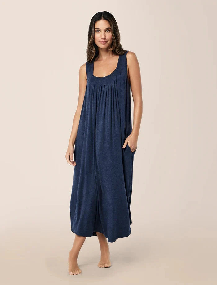 Papinelle Kate Modal Soft Pleat Front Maxi Nightie Sleepwear Papinelle 