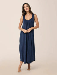 Papinelle Kate Modal Soft Pleat Front Maxi Nightie Sleepwear Papinelle 