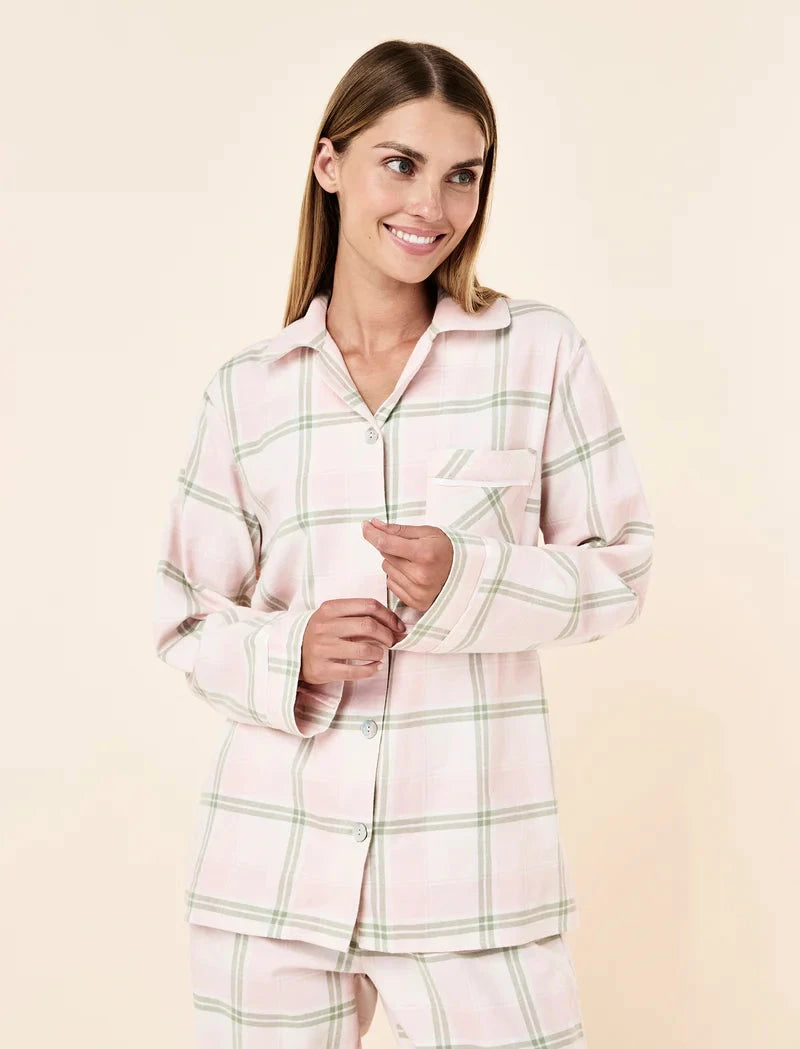 Papinelle Organic Cotton Plaid Cosy PJ Set Sleepwear Papinelle 
