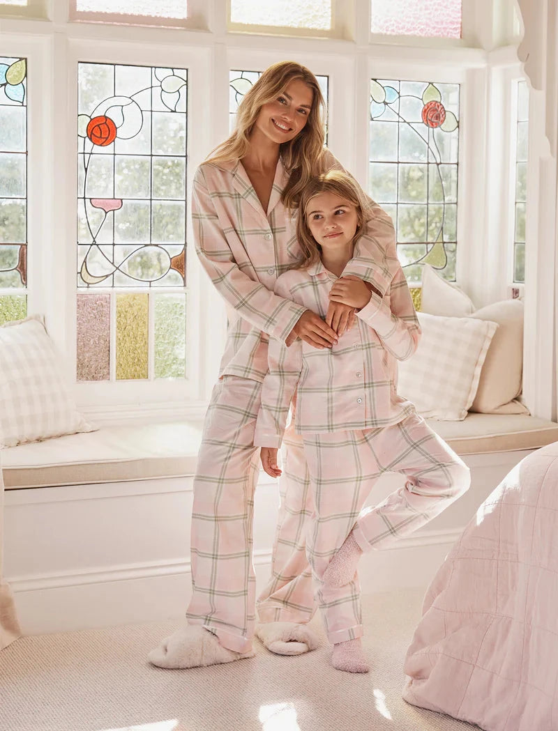 Papinelle Organic Cotton Plaid Cosy PJ Set Sleepwear Papinelle 