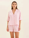 PAPINELLE SABINE SEERSUCKER STRIPE BOXER PJ & BOW SCRUNCHIE SLEEPWEAR Papinelle 