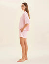 PAPINELLE SABINE SEERSUCKER STRIPE BOXER PJ & BOW SCRUNCHIE SLEEPWEAR Papinelle 