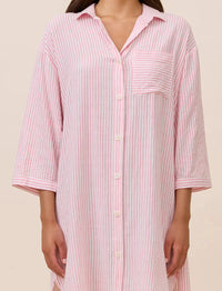 PAPINELLE SABINE SEERSUCKER STRIPE NIGHTSHIRT SLEEPWEAR Papinelle 