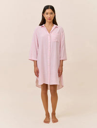 PAPINELLE SABINE SEERSUCKER STRIPE NIGHTSHIRT SLEEPWEAR Papinelle 