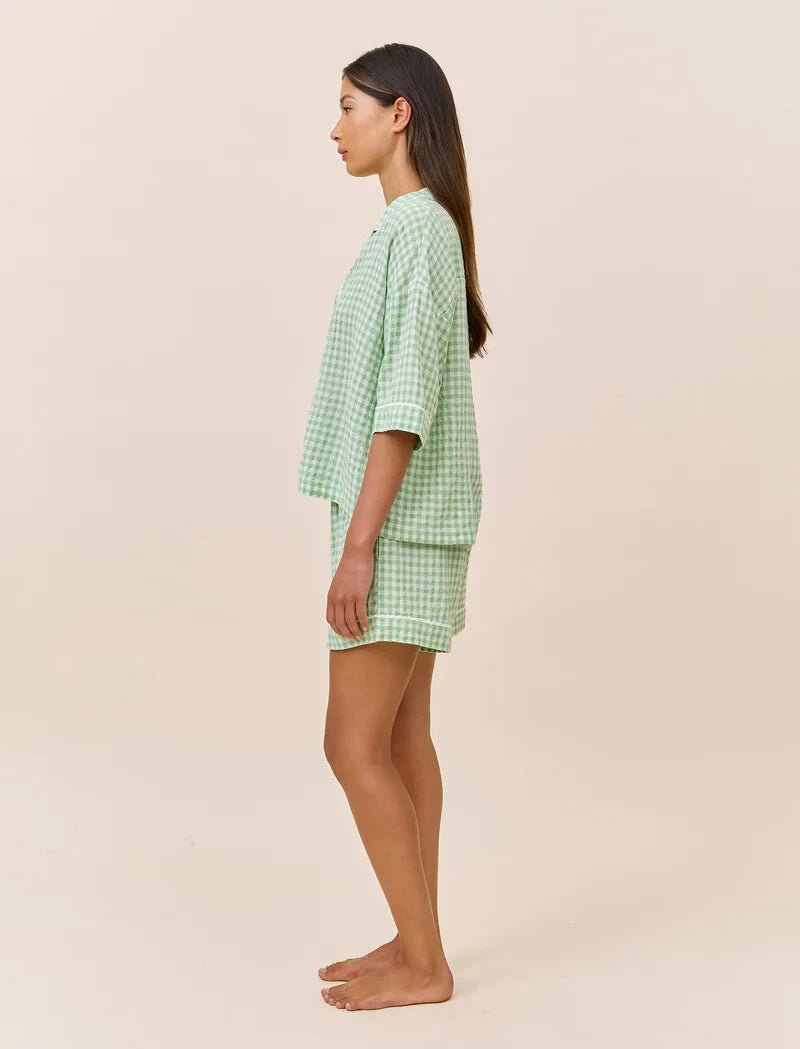 PAPINELLE SEERSUCKER GINGHAM BOXER PJ SLEEPWEAR Papinelle 