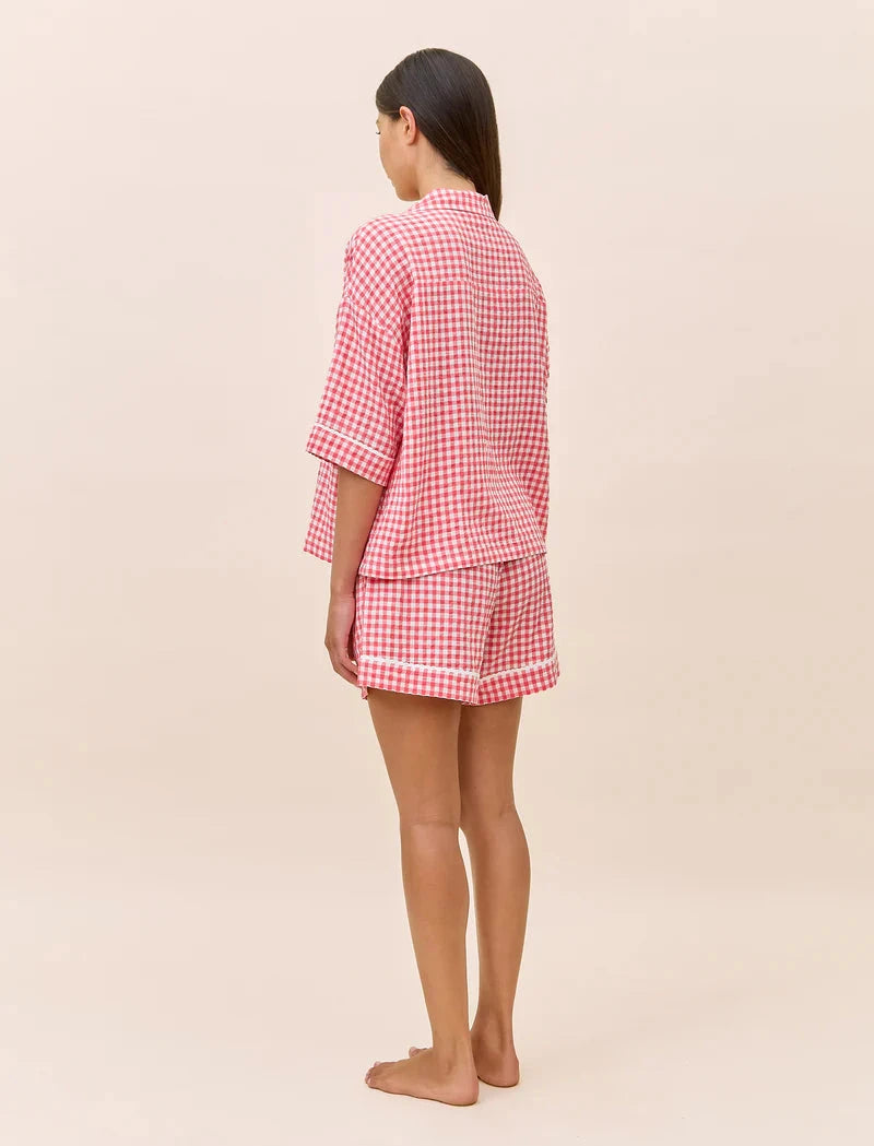 PAPINELLE SEERSUCKER GINGHAM BOXER PJ SLEEPWEAR Papinelle 