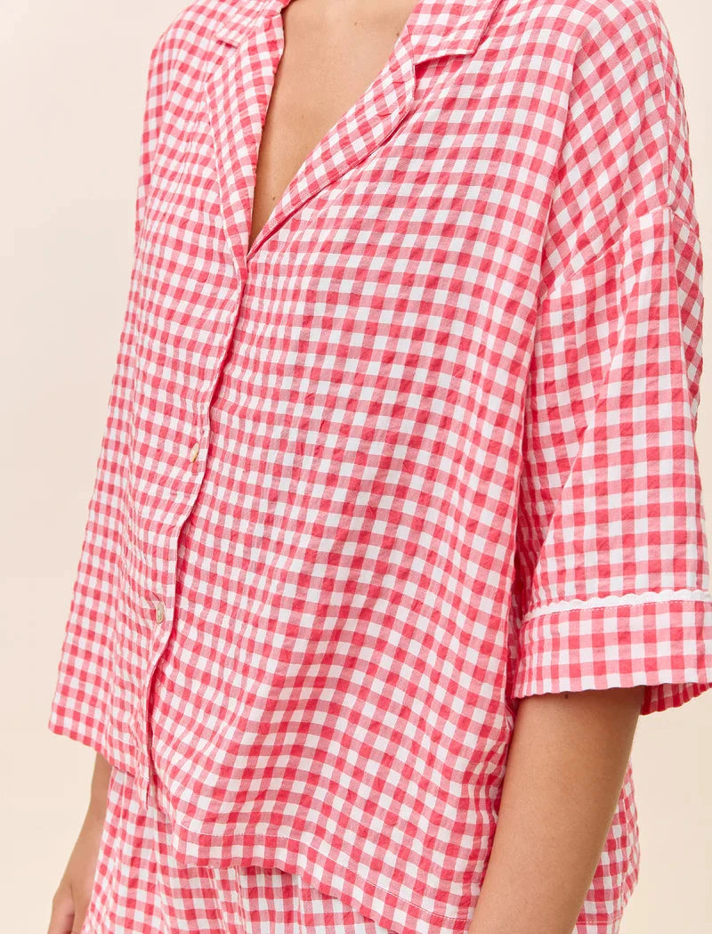 PAPINELLE SEERSUCKER GINGHAM BOXER PJ SLEEPWEAR Papinelle 