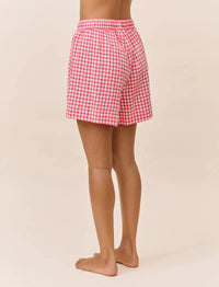 Papinelle Seersucker Gingham Boxer Short Sleepwear Papinelle 