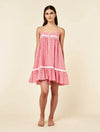 PAPINELLE SEERSUCKER GINGHAM LACE TRIM STRAPPY NIGHTIE SLEEPWEAR Papinelle 