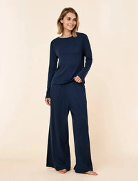 Papinelle Soft Baby Rib Full Length Wide Leg Pant Sleepwear Papinelle 