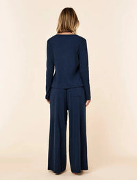 Papinelle Soft Baby Rib Full Length Wide Leg Pant Sleepwear Papinelle 