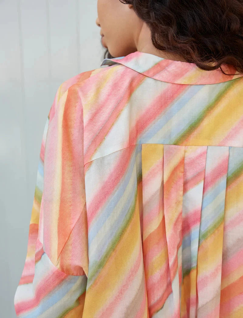 Papinelle Sophie Stripe Long Sleeve Boxer PJ Set Sleepwear Papinelle 