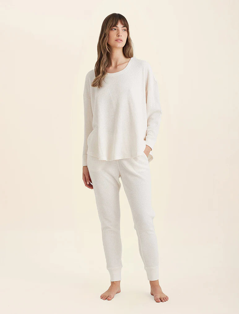 PAPINELLE SUPER SOFT WAFFLE RELAXED TOP SLEEPWEAR Papinelle 