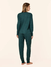 Papinelle Super Soft Waffle V-Neck Long Sleeve Top Sleepwear Papinelle 