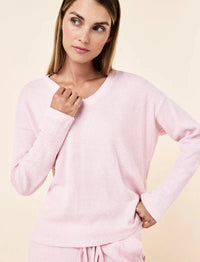Papinelle Super Soft Waffle V-Neck Long Sleeve Top