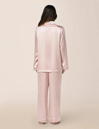 Papinelle Sylvie Silk Piped Full Length PJ Set Sleepwear Papinelle 