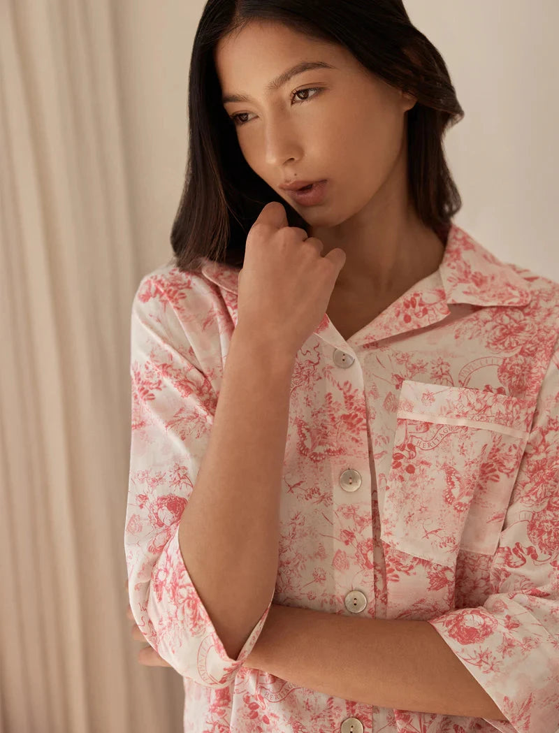 PAPINELLE TOILE DE JOUY CROP PJ SET SLEEPWEAR Papinelle 