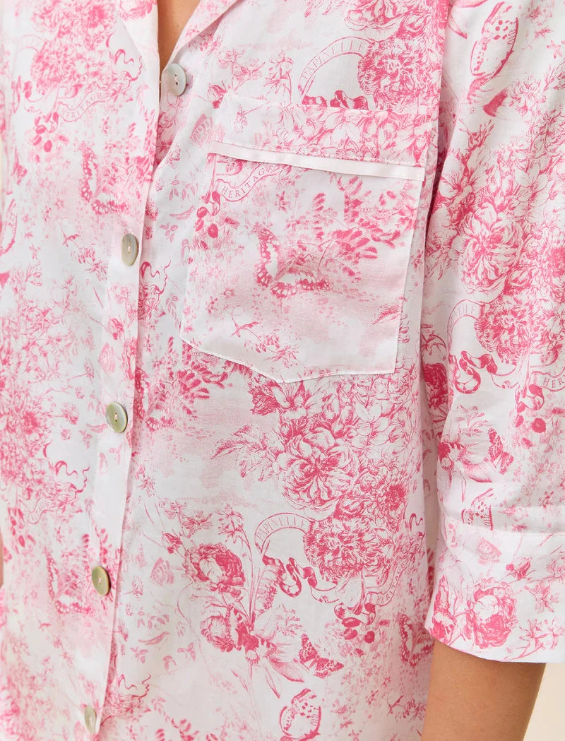 PAPINELLE TOILE DE JOUY CROP PJ SET SLEEPWEAR Papinelle 