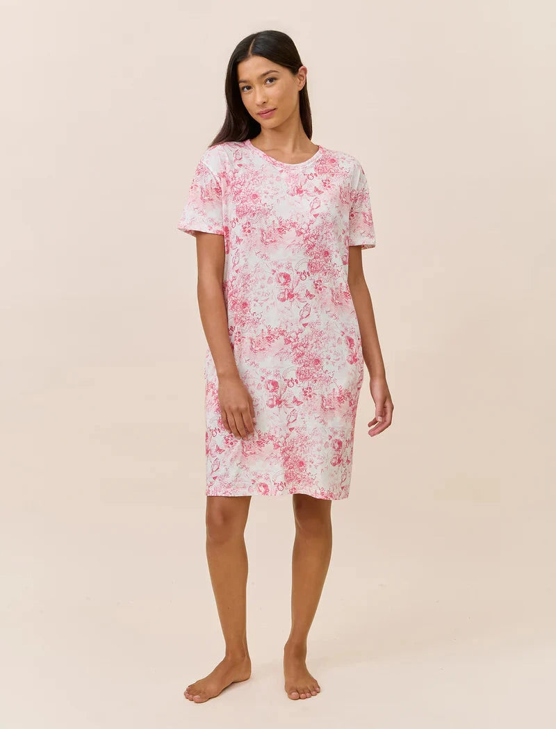 PAPINELLE TOILE ORGANIC COTTON KNIT MIDI NIGHTIE SLEEPWEAR Papinelle 