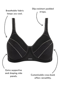 Playtex Full Support Non-Padded Sports Bra Bras Playtex 