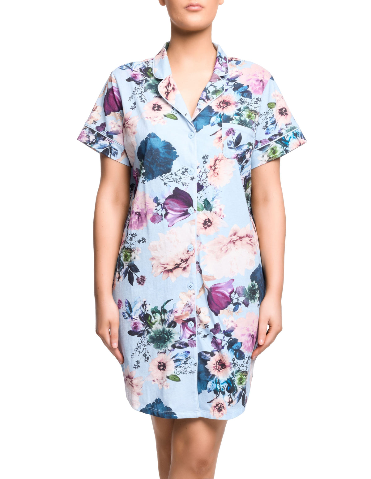 Sainted Sisters Sadie Short Sleeve Nightshirt Sleepwear Sainted Sisters 