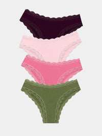 Stripe & Stare Brazilian Knicker Four Pack Briefs Stripe & Stare 