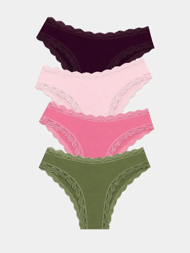 Stripe & Stare Brazilian Knicker Four Pack Briefs Stripe & Stare 