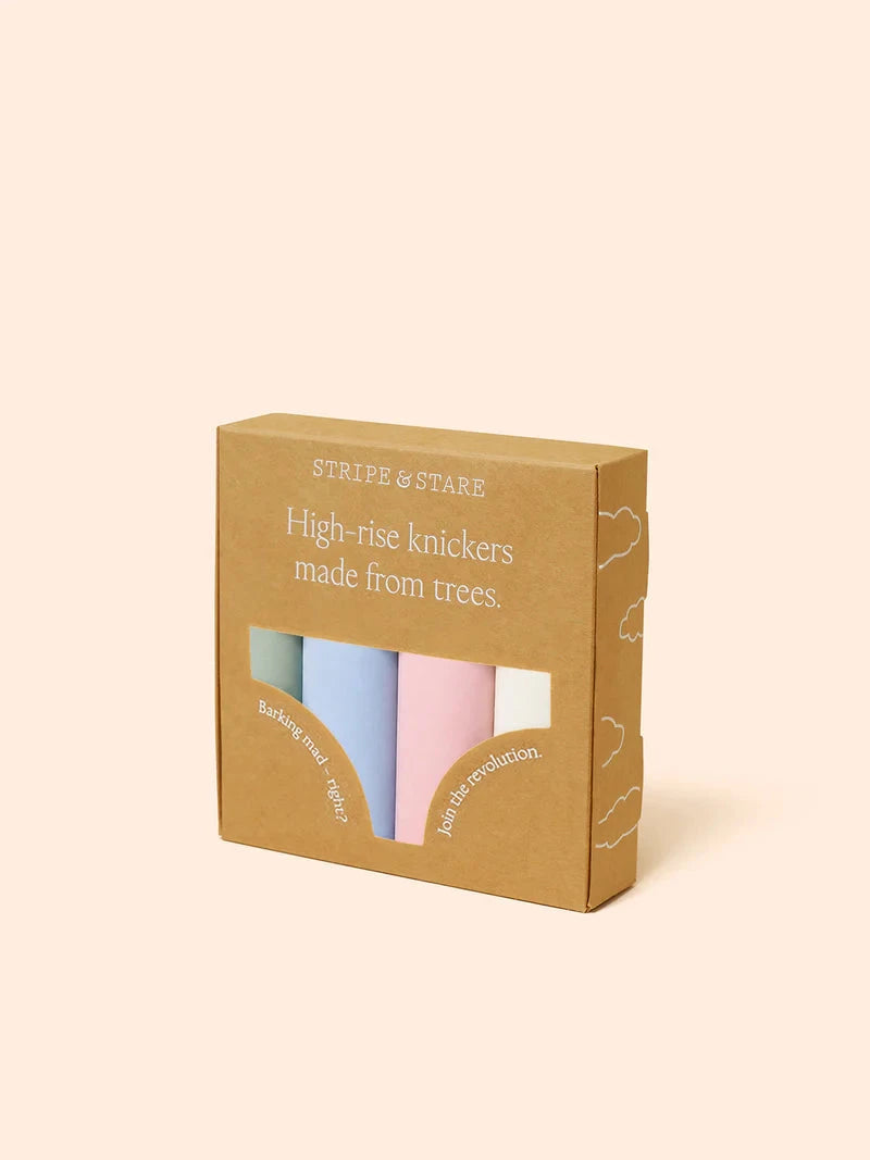 Stripe & Stare High Rise Knickers Four Pack Briefs Stripe & Stare 