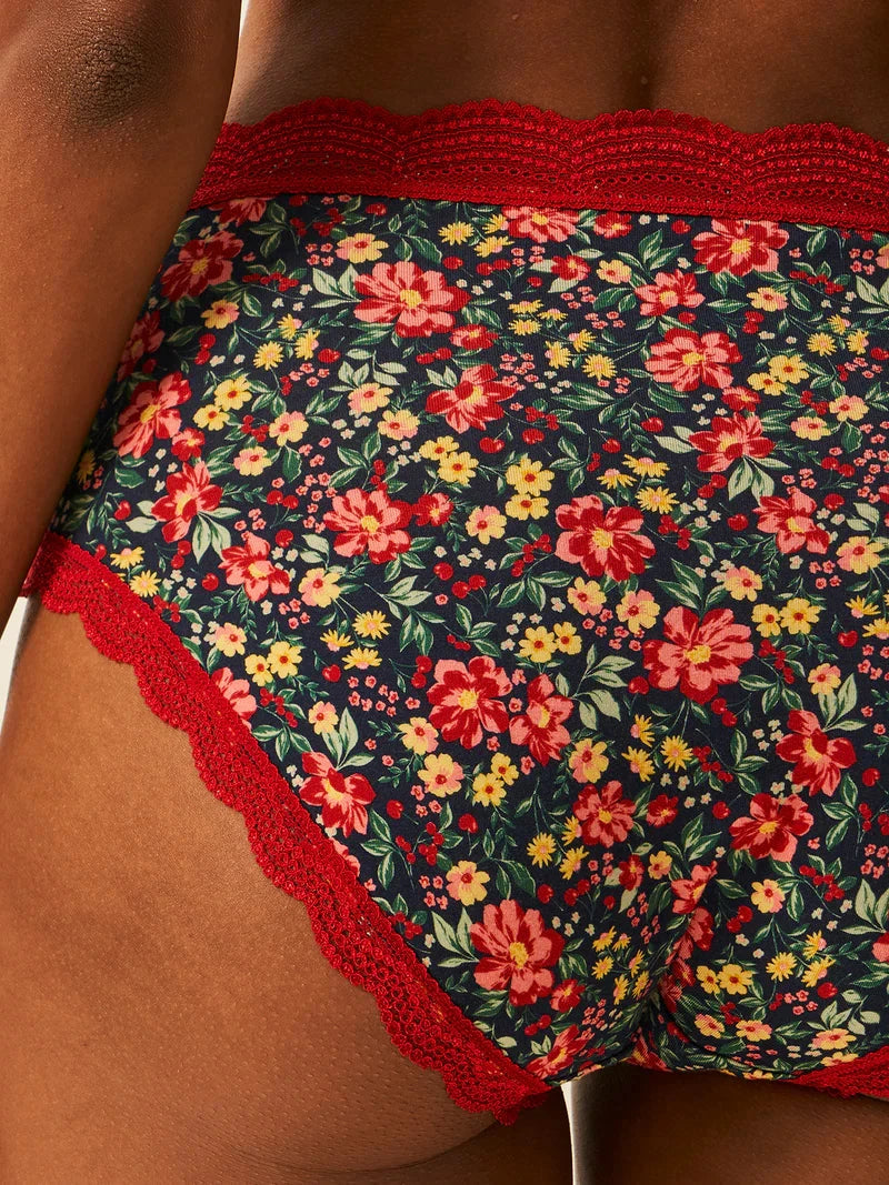 STRIPE & STARE HIGH RISE KNICKERS FOUR PACK BRIEFS Stripe & Stare 