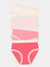 STRIPE & STARE HIGH RISE KNICKERS FOUR PACK BRIEFS Stripe & Stare 