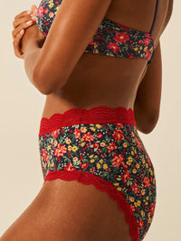 STRIPE & STARE HIGH RISE KNICKERS FOUR PACK BRIEFS Stripe & Stare 