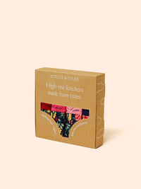 STRIPE & STARE HIGH RISE KNICKERS FOUR PACK BRIEFS Stripe & Stare 