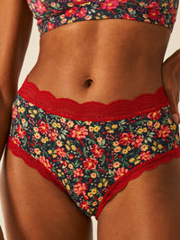 STRIPE & STARE HIGH RISE KNICKERS FOUR PACK BRIEFS Stripe & Stare 