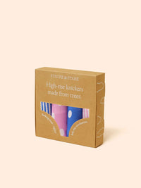 Stripe & Stare High Rise Knickers Four Pack Briefs Stripe & Stare 