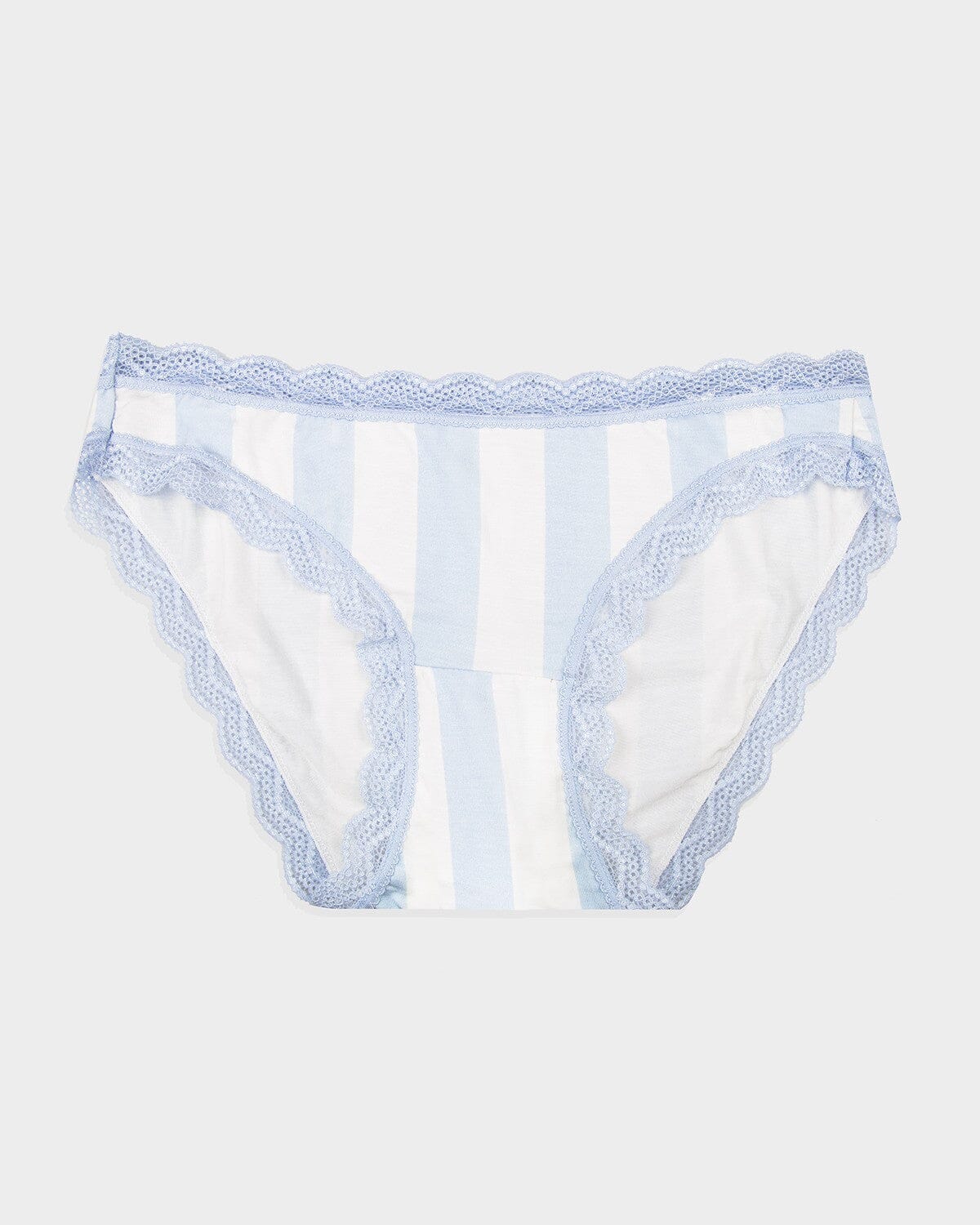 STRIPE & STARE KNICKER BRIEFS Stripe & Stare MEDIUM BIKINI BLUE