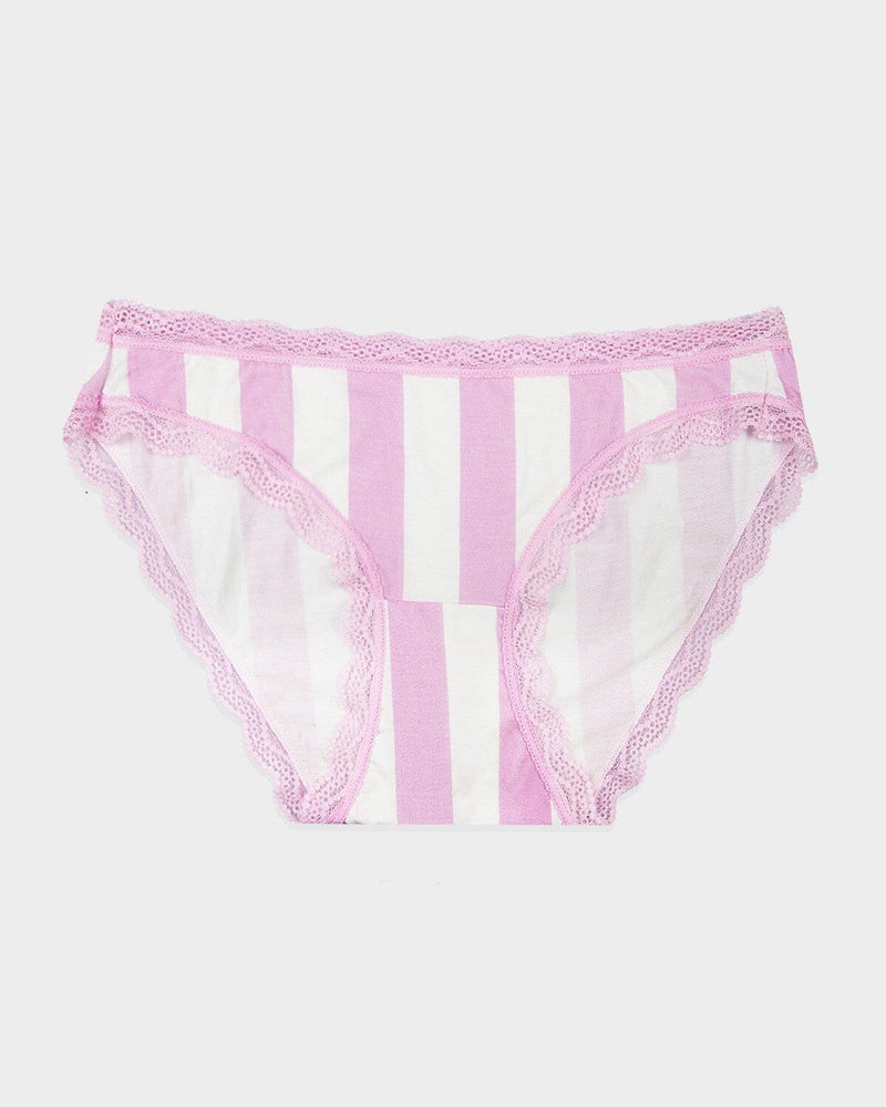 STRIPE & STARE KNICKER BRIEFS Stripe & Stare SMALL BIKINI PINK
