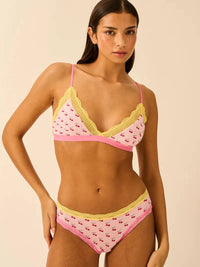 Stripe & Stare Light Lace Triangle Lace Bra Bras Stripe & Stare 