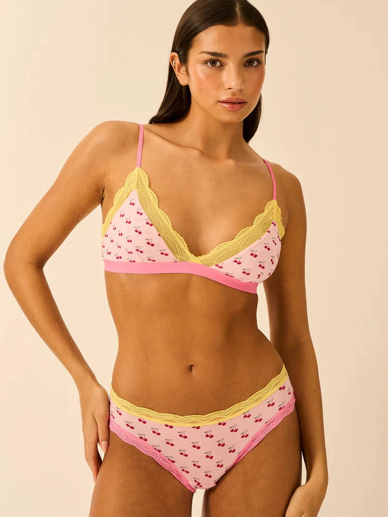 Stripe & Stare Light Lace Triangle Lace Bra Bras Stripe & Stare 