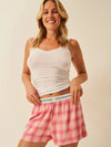 STRIPE & STARE SOFT BRUSHED WOVEN PJ SHORTS SLEEPWEAR Stripe & Stare 