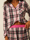 STRIPE & STARE SOFT BRUSHED WOVEN PJ SHORTS SLEEPWEAR Stripe & Stare 