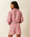 STRIPE & STARE SOFT BRUSHED WOVEN PJ SHORTS SLEEPWEAR Stripe & Stare 