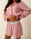 STRIPE & STARE SOFT BRUSHED WOVEN PJ SHORTS SLEEPWEAR Stripe & Stare 