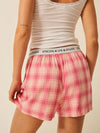STRIPE & STARE SOFT BRUSHED WOVEN PJ SHORTS SLEEPWEAR Stripe & Stare 