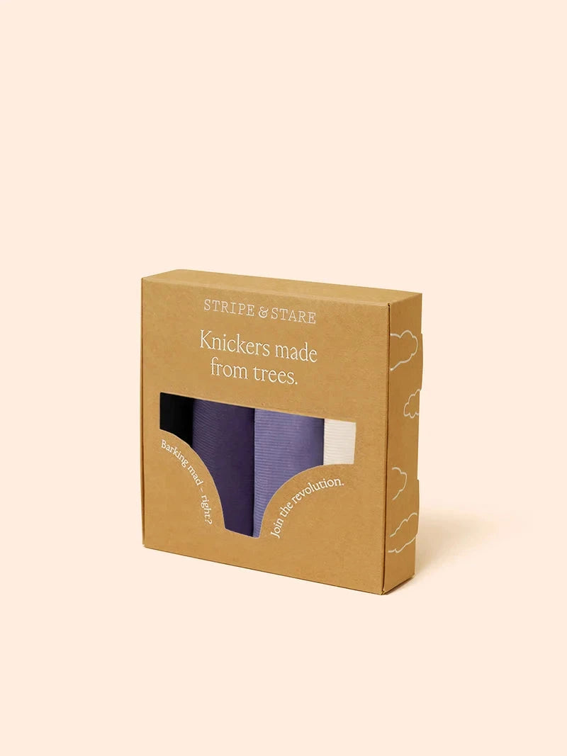 Stripe & Stare The Original Knicker Four Pack Briefs Stripe & Stare 