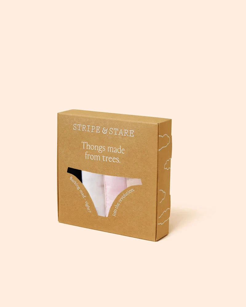 Stripe & Stare Thong Four Pack Briefs Stripe & Stare 
