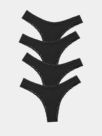 Stripe & Stare Thong Four Pack Briefs Stripe & Stare 