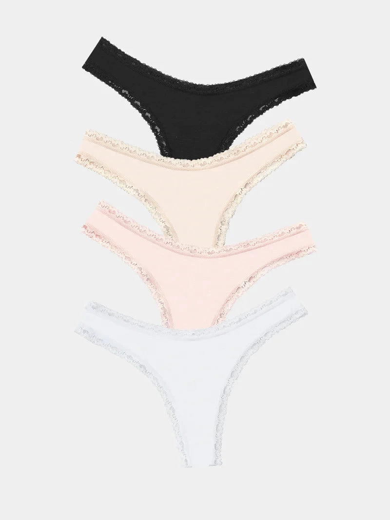 Stripe & Stare Thong Four Pack Briefs Stripe & Stare 