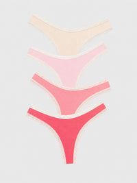Stripe & Stare Thong Four Pack Briefs Stripe & Stare 